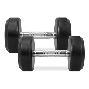 Mancuernas redondas engomadas 2.5 - 25 kgs